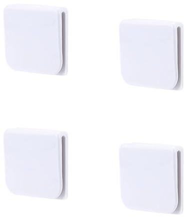 Lmyzcbzl Clip per Tende da Doccia, 4 Pcs Clip per Tende Autoadesiva, Clip di Fissaggio per Tenda da Doccia, Clip Antivento Antispruzzo Fermatenda, per Tenere la Tenda e la Tenda Della Doccia