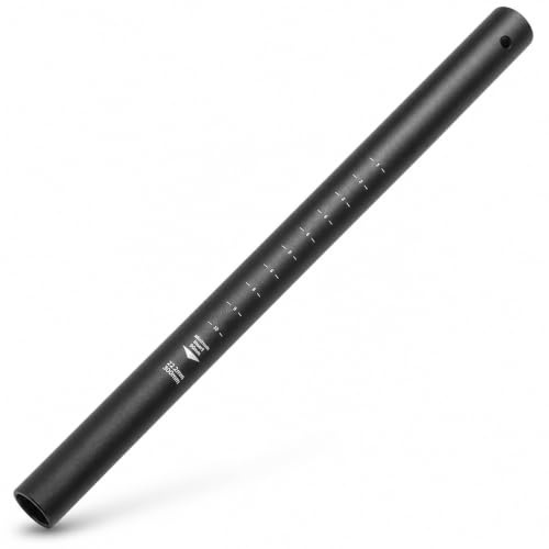 Tige de selle en aluminium avec un diamètre de 22 mm, conçue pour plus de confort sur les draisiennes pour enfants (noir)