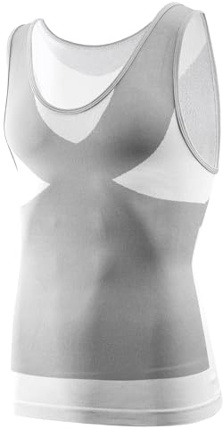 MEETYOO Canotta a Compressione da Uomo,Camicia Compressione Asciugatura Maglietta Senza Maniche Modellante e Snellente Body Shaper Tee Shirt Runnig Sportiva Fitness