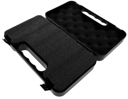 BESTonZON Estuche Rígido Portátil para Transporte Seguro con Forro de Algodón para Micrófono Carcasa de Plástico Ligera y Resistente en Viajes y Presentaciones