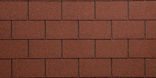 Eco Roof Cubierta para tejado, Bituminosa, granagliata, rojo