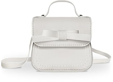 Mayplous Sac à bandoulière pour filles Petits enfants Sac à main avec fleur Mini sac à monnaie Sac à main Petit portefeuille pour enfant en bas âge 2-5 ans Hauteur 80-110cm / 31.5 -43.3 (Beige)