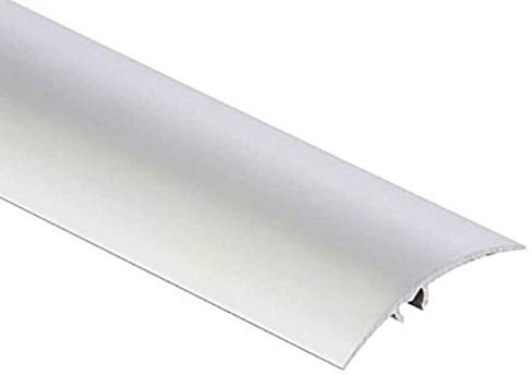 TMW Profiles Aluminium Carpet Cover Threshold 30mm Silver – Invisible Fixing, 2m Long (30x2000mm)