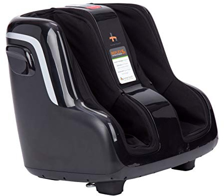 Human Touch Reflex5s Foot and Calf Massager - HSA Approved for Stress & Plantar Fasciitis Relief + Kneading & Compression for Circulation Support - 1 Year Warranty - Fits Women & Men Size 12