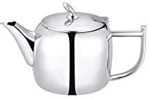Café Olé Chatsworth Tea Pot, 13oz (370ml) Small Teapot for 1, 18/10 Stainless Steel, Mirror Polished, CHT-013
