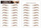 Haarähnliche Authentic Augenbrauen Schablonen, Wasserdichte Natürliche Tätowierung Augenbrauenaufkleber Für Frauen Haar Authentisches Augenbrauen Shaping Brow Shaper Makeup