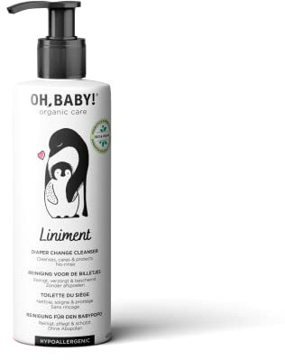 Oh, Baby! Cura detergente e protettiva per il Babypopo I biologico, vegano, senza profumi, unguento guarigione delle ferite con ricca miscela di acqua termale e olio di mandorle, 400 ml