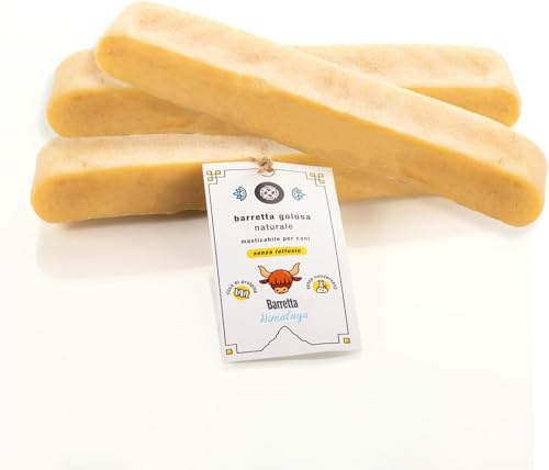 Animal House 3 Barras del Himalaya para Masticar - 100% Natural - Fortalece la Higiene Bucal - Fuerte y Duradera - Disponible en Todos los Tamaños - Libre de Crueldad (3, L)