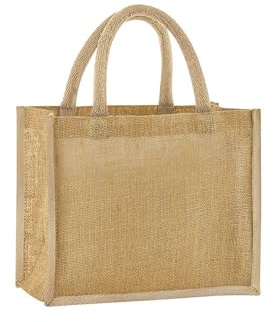 Westford Mill - Natural starched jute midi tote - Natural - One size