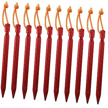 Milisten 10stücke Zeltheringe Aus Reflektierende Seil-zeltpflöcke Sichere Zeltnägel Zeltzubehör Zur Befestigung Tragbar Für Camping Und Outdoor-aktivitäten