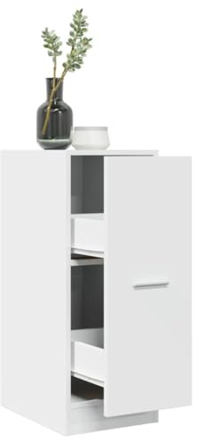 Nqyjm Armario farmacéutico blanco 30 x 41 x 77,5 cm armario de madera para salón, dormitorio, oficina