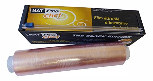 Film alimentaire étirable PRO - ZIP cut - conditionnement aliments, protection fraicheur, cuisson micro-ondes et congélateur 30 cm x 300m