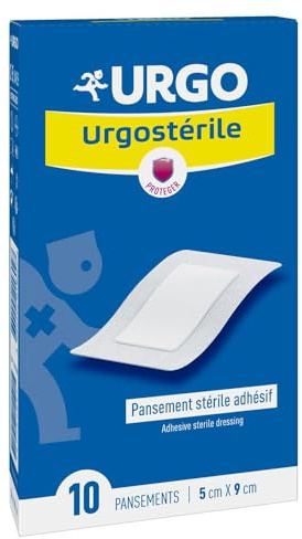 Urgo Steril Pflaster Steril Adhesive 5 x 9 cm 10 Pflaster