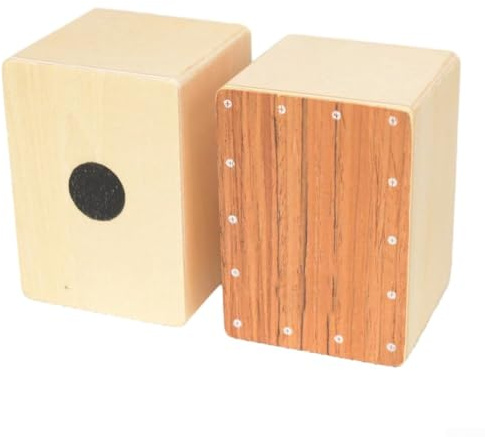 ARMYJY Cajon de Pratique Instrument,Beat Box Cajon Instrument Musique Tambour à Main en Bois Portable (Marron)