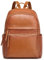 Kattee Rucksack aus Echtem Leder für Damen Multifunktionaler eleganter Tagesrucksack weiche Schultertasche aus Leder für Einkaufstouren Groß
