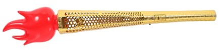 Vaguelly Antorcha Simulación De Plástico Para Fiesta y Deportes Color Dorado Juguete Para Batería Para Decoraciones y Eventos Al Aire