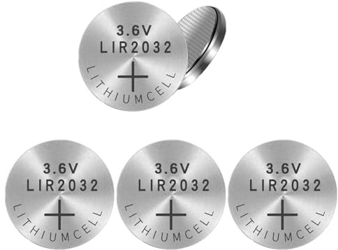 5Pcs LIR2032 3.6V Batterie Ricaricabili Al Litio Coin Batterie Ideali Per Calcolatrici Fotocamere Orologi Torce Elettriche Batteria Ricaricabile a Moneta