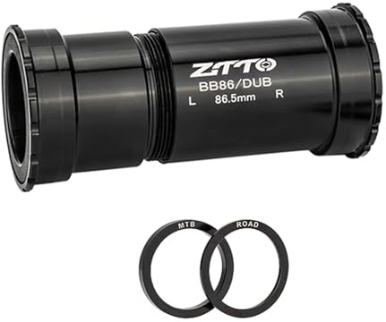 YUTZRIQP Boîtier de pédalier BB86-24/DUB/30 fileté/PressFit, roulements en céramique, Compatible avec Le boîtier de pédalier BB(Dub(29) Press-Fit Threaded)