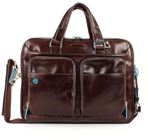 Piquadro CA2849B2 Borsa, Collezione Blu Square, Mogano