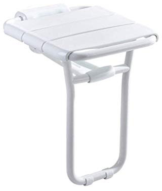 Kaxilu Foldable Wall Shower Stool ABS White Max. 150kg