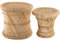 Atmosphera - Set aus 2 Beistelltischen aus Seil - Beige