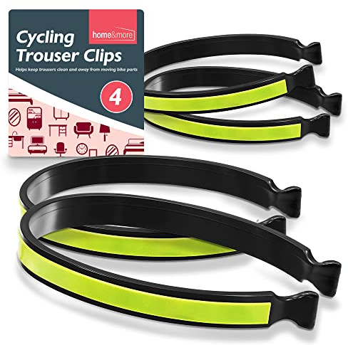 SOL 4pk Trouser Clips, 25cm Powerful Reflective Bands for Bicycle Safety, Lightweight, Durable, and One Size Fits All, Ideal Bike Accessories for Men, Ensures Visibility and Comfort for Safer Rides