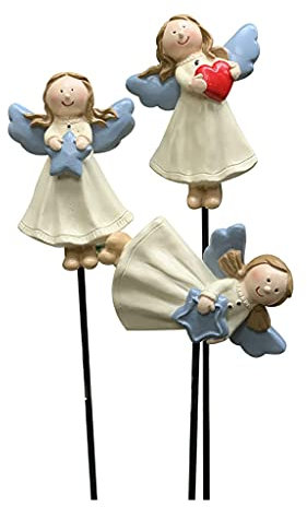 Garden Statue Garden Creative Succulents Decoration Flowerpot Angel Plug-in Ornaments, Used for Balcony Terrace Lawn Road Gardening Micro Landscape Decor Garden Figurine