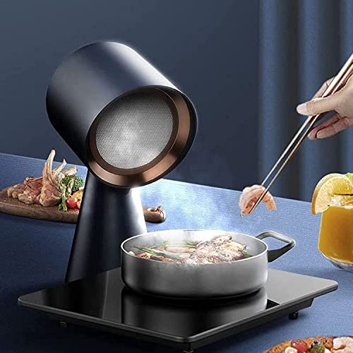 Desktop Cooker Hood, Mini Desktop Cooker Hood,30W Portable Extractor Hood, One-Click Adjustment Angle for Indoor BBQ, Easy to Clean