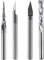 SpeTool Lot de 4 Fraises 1/8 (3,175 mm) Tige en métal dur Fraise CNC Fraise à bois Fraise à Rainurer en V pour Défonceuse Fraise à Queue pour Gravure Bois