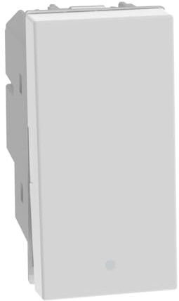 BTICINO MatixGO Comando illuminazione Ottimizzato per luce led 1 modulo Bianco SJW4002F Interruttore 2P 16A, 250Vac