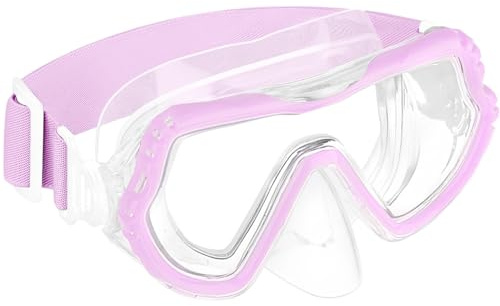 Lunettes de plongée pour enfants de 3 à 16 ans, adultes et adolescents, masque de plongée avec panorama HD 180° anti-buée et anti-fuite