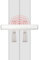 Qivine Patio Door Security Lock, French Door Security Lock for Double Handle Door, Durable Aluminum Door Security Bar Devices, Easy Install Patio Doors Locks 33cm Universal Tube (with Alarm)