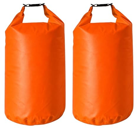 Bdfgh 2Pcs 20L Waterproof Dry Bag Lightweight Canoe Bags Storage Bags Ultimate Dry Sack, Waterproof Bag, Rucksack Liner, Canoe Sack Hiking Camping Travel Fishing Sea Swimming Boating