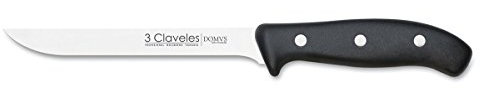 3 CLAVELES CUCHILLO DESHUESAR DOMVS 15 cm-6 E 3C 00953, Alloy Steel, Negro, 34.69x6.29x1.7 cm