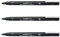 Uni Pin Fineliner ultrafein, 0,3mm, 3er-Pack, Schwarz
