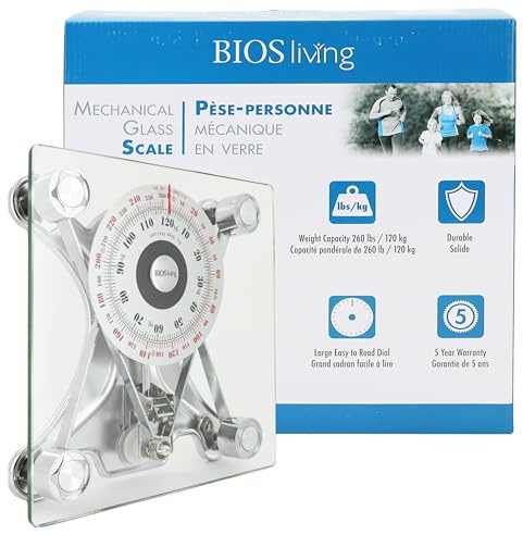 BIOS Living SC424 Bathroom Scale, Clear