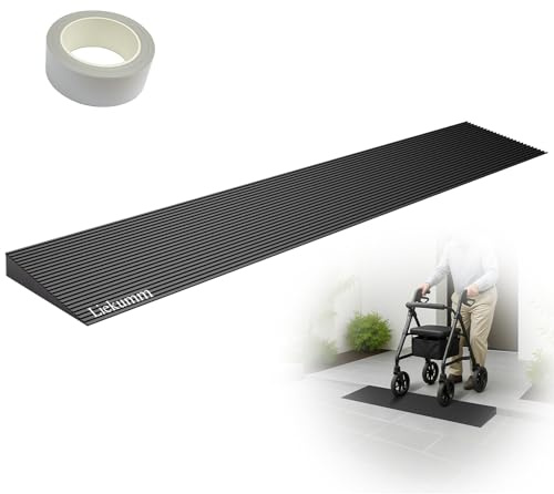 LIEKUMM 1 Rubber Threshold Ramp for Doorways, 3300 lbs Wheelchair Ramp