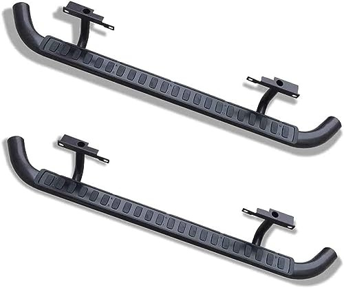 HMLTD Faldones Laterales Izquierdos para Rover Defender 110, Estribo Lateral Negro Aluminio