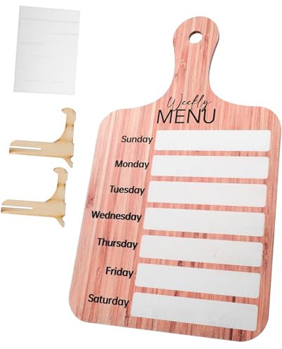 AOKWAWALIY 1 Jeu tableau de notes de menu aimant fournitures pour la maison planche de réfrigérateur de cuisine Multifonction tableau de menus ornements assiette de diner décorer Plastique