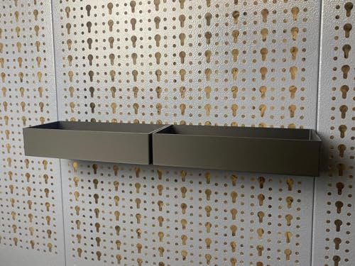 Boîte de rangement, 400 mm, pour paroi perforée Küpper et perforation européenne de 45 mm, pour toutes les parois perforées, 400 mm (2 x 200))