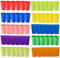 Hikrxya 60 Pièces Couleur Gobelets Plastique Réutilisables, 260ml Verres Plastiques Réutilisables 10 Couleurs, Tasse Plastique Verre Durable pour Enfants Pique-Nique Camping Voyages Cuisine