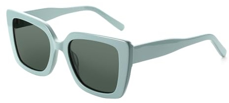 ZENOTTIC Occhiali Da Sole Polarizzati Per Donna A Forma Quadrata: Occhiali Da Sole Classici E Alla Moda Per Signore - Occhiali Da Designer Con Protezione UV400 Verde