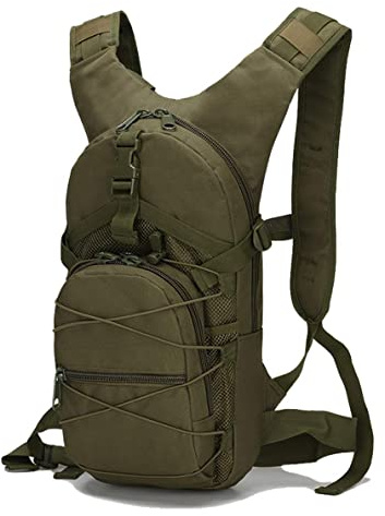 Nisone Sac à Dos Camouflage Militaire 15 Litres Multipoches Étanche Tactique Escalade Voyage Randonnée Sport Armée Vert