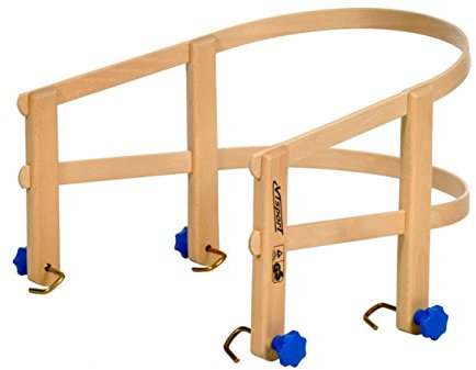 Unbekannt Schlitten Lehne aus lackiertem Buchenholz Holzlehne für Davos Schlitten