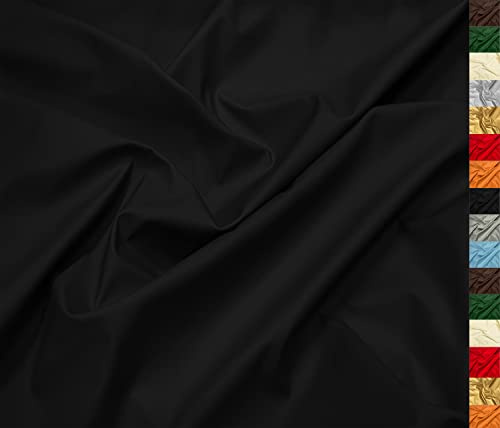 A-Express mjukt fusklädertyg spandex stretch slät matt konstläder vinylmaterial 140 cm 55 tum bred 230 gsm envägs stretch säljs per meter – halvmeter 50 cm x 140 cm svart