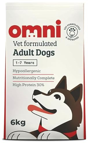 OMNI Hypoallergenic Dog Food 6kg - Protein-Rich Dry Kibble, Made in the UK with Natural Ingredients, Backed by Vets, Supported By Science, Dragons’ Den Winners