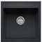 Granitspüle Küchenspüle Granit Einbauspüle Spülbecken Spüle Granit Schwarz 50x50cm