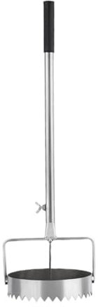 Raypontia Perforatrice de Film de paillage 16 cm avec poignée rétractable 44-75 cm Outils de Creuser des Trous pour, Outils de Jardinage pour pelouse, légumes, Plantation, serres, tête en