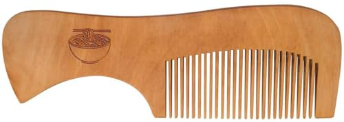Azeeda 'Bowl Of Noodles' Wooden Comb (HA00060777)