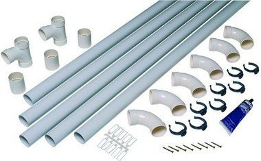 Kit aspirateur centralise serie T - kit de raccordement pour 1 prise complementaire